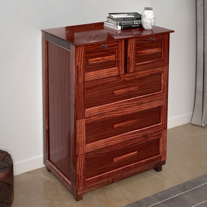 Cômoda Amazonas Clean 5 Gavetas Mel - Rodmóveis