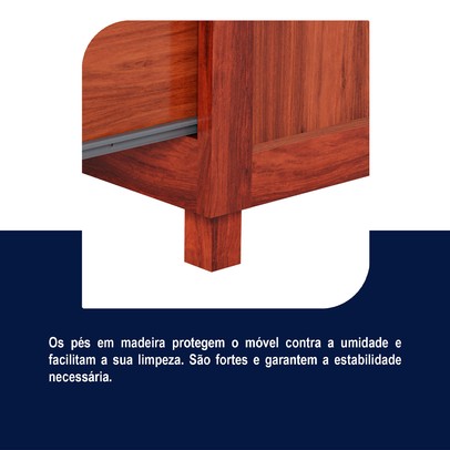 Cômoda Amazonas Clean 5 Gavetas Mel - Rodmóveis