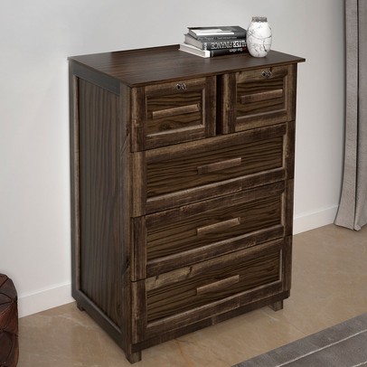 Cômoda Amazonas Clean 5 Gavetas Imbuia Natural - Rodmóveis