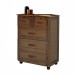 Cômoda Amazonas Clean 5 Gavetas Imbuia Natural - Rodmóveis