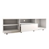 Rack para TV Até 65 Polegadas Louvre 2 Portas 1 Gaveta Branco - Panorama Móveis