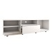 Rack para TV Até 65 Polegadas Louvre 2 Portas 1 Gaveta Branco - Panorama Móveis