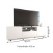Rack para TV Até 65 Polegadas Louvre 2 Portas 1 Gaveta Branco - Panorama Móveis