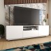 Rack para TV Até 65 Polegadas Louvre 2 Portas 1 Gaveta Branco - Panorama Móveis
