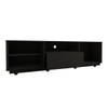Rack para TV Até 65 Polegadas Louvre 2 Portas 1 Gaveta Preto - Panorama Móveis