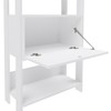 Escritório Completo Match 2 Portas 9 Prateleiras Branco - Panorama Móveis