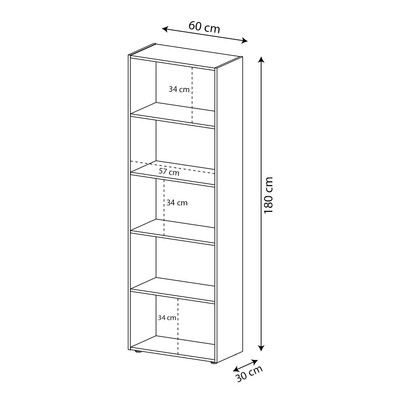 Estante para Livros Multy 12 Prateleiras Branco - Panorama Móveis