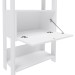 Estante para Livros Match 2 Porta 6 Prateleiras Branco - Panorama Móveis