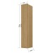 Guarda-Roupa Solteiro Ravi 1 Porta 5 Prateleiras 100% Mdf Olmo Italiano - Mambel