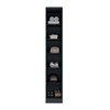 Guarda-Roupa Solteiro Ravi 1 Porta 5 Prateleiras 100% Mdf Grafitto - Mambel