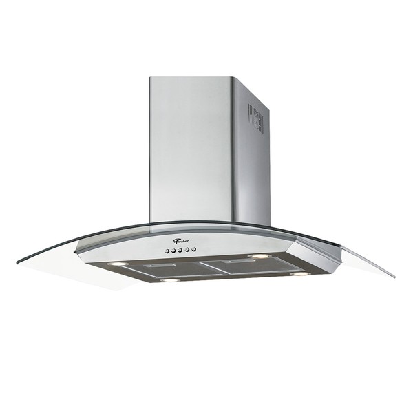 Coifa de Ilha Island com Vidro 90cm 220v Inox - Fischer