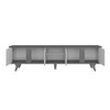 Rack para TV Até 60 Polegadas Roma 4 Portas 1 Prateleira com Vidro Cedro/Off White - Casa D