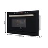 Micro-Ondas de Embutir Infinity 25l com Dourador 220v Preto - Fischer