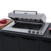 Churrasqueira Cooktop à Gás de Embutir Ranch 1 Espeto Rotativo com Tampa Bivolt Inox - Fischer