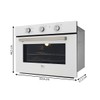 Forno Elétrico de Embutir Infinity com Turbo Convection 50l 220v Branco - Fischer