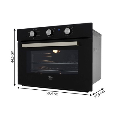 Forno Elétrico de Embutir Infinity com Turbo Convection 50l 220v Preto - Fischer