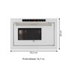 Micro-Ondas de Embutir Infinity com Dourador 25l 220v Branco - Fischer