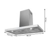 Coifa de Parede Infinity Digital Touch 90cm 220v Branco - Fischer