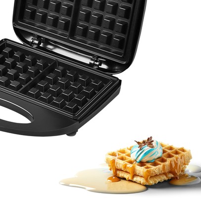 Máquina de Waffle 127v Preto - Be Smart