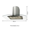 Coifa de Parede Talent Digital Touch com Vidro 90cm 220v Inox - Fischer