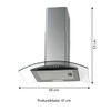 Coifa de Parede Fit com Vidro 60cm 220v Inox - Fischer