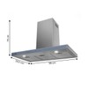 Coifa de Parede Infinity Digital Touch 90cm 220v Eiger - Fischer