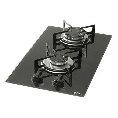 Cooktop 2 Bocas com Vidro Preto - Fischer