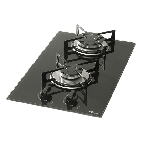 Cooktop 2 Bocas com Vidro Preto - Fischer