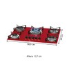 Cooktop 5 Bocas Tripla Chama com Vidro Rouge - Fischer