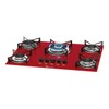 Cooktop 5 Bocas Tripla Chama com Vidro Rouge - Fischer