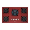 Cooktop 5 Bocas Infinity Tripla Chama com Vidro Rouge - Fischer