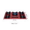 Cooktop 5 Bocas Infinity Tripla Chama com Vidro Rouge - Fischer