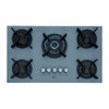 Cooktop 5 Bocas Infinity Tripla Chama com Vidro Eiger - Fischer