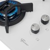 Cooktop 4 Bocas Infinity Tripla Chama com Vidro Branco - Fischer