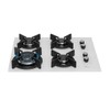 Cooktop 4 Bocas Infinity Tripla Chama com Vidro Branco - Fischer
