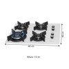 Cooktop 4 Bocas Infinity Tripla Chama com Vidro Branco - Fischer