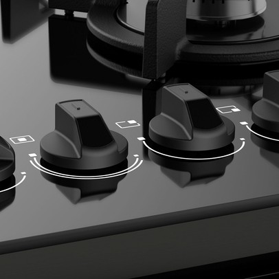 Fogão de Piso 5 Bocas Gran Cheff Tripla Chama com Grill 127v Inox - Fischer