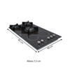 Cooktop 5 Bocas Gás/Indução Vitrocerâmico 220v Preto - Fischer