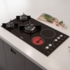 Cooktop 5 Bocas Gás/Indução Vitrocerâmico 220v Preto - Fischer