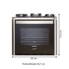 Fogão 5 Bocas de Embutir Gran Cheff Tripla Chama com Grill 127v Silver - Fischer
