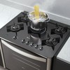 Fogão 5 Bocas de Embutir Gran Cheff Tripla Chama com Grill 127v Silver - Fischer