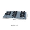 Cooktop 5 Bocas Infinity Duo Tripla Chama com Vidro Eiger - Fischer