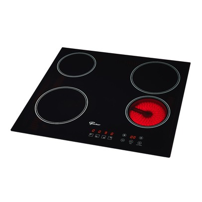 Cooktop 4 Bocas Elétrico Mesa Vitrocerâmica Touch 220v Preto - Fischer