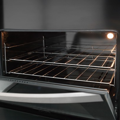 Fogão de Piso 5 Bocas Gran Cheff Gás com Vidro Bivolt Silver - Fischer