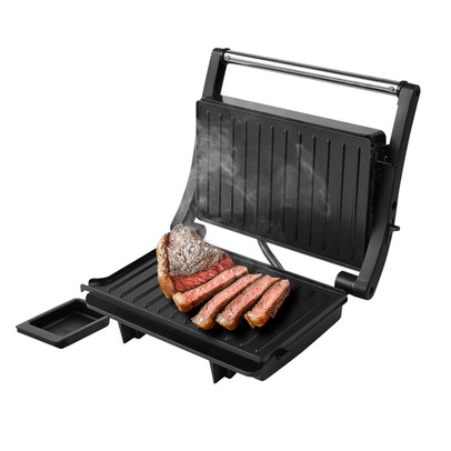 Grill Elétrico com Coletor de Gordura 220v Preto/Inox - Be Smart