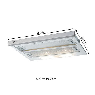 Coifa Depurador de Embutir Slim 60cm 127v Inox - Fischer