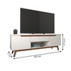 Rack para TV Até 60 Polegadas Navy 2 Portas 1 Gaveta Off White - Panorama Móveis