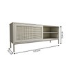 Rack para TV Até 55 Polegadas Heron 1 Porta Off White - Panorama Móveis
