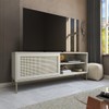 Rack para TV Até 55 Polegadas Heron 1 Porta Off White - Panorama Móveis