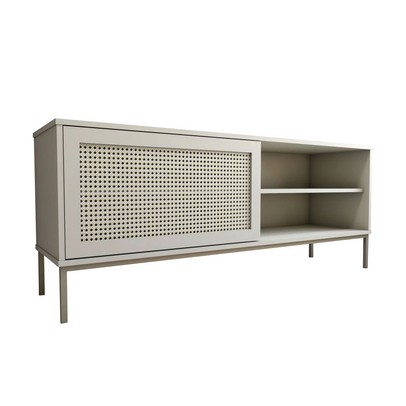 Rack para TV Até 55 Polegadas Heron 1 Porta Off White - Panorama Móveis